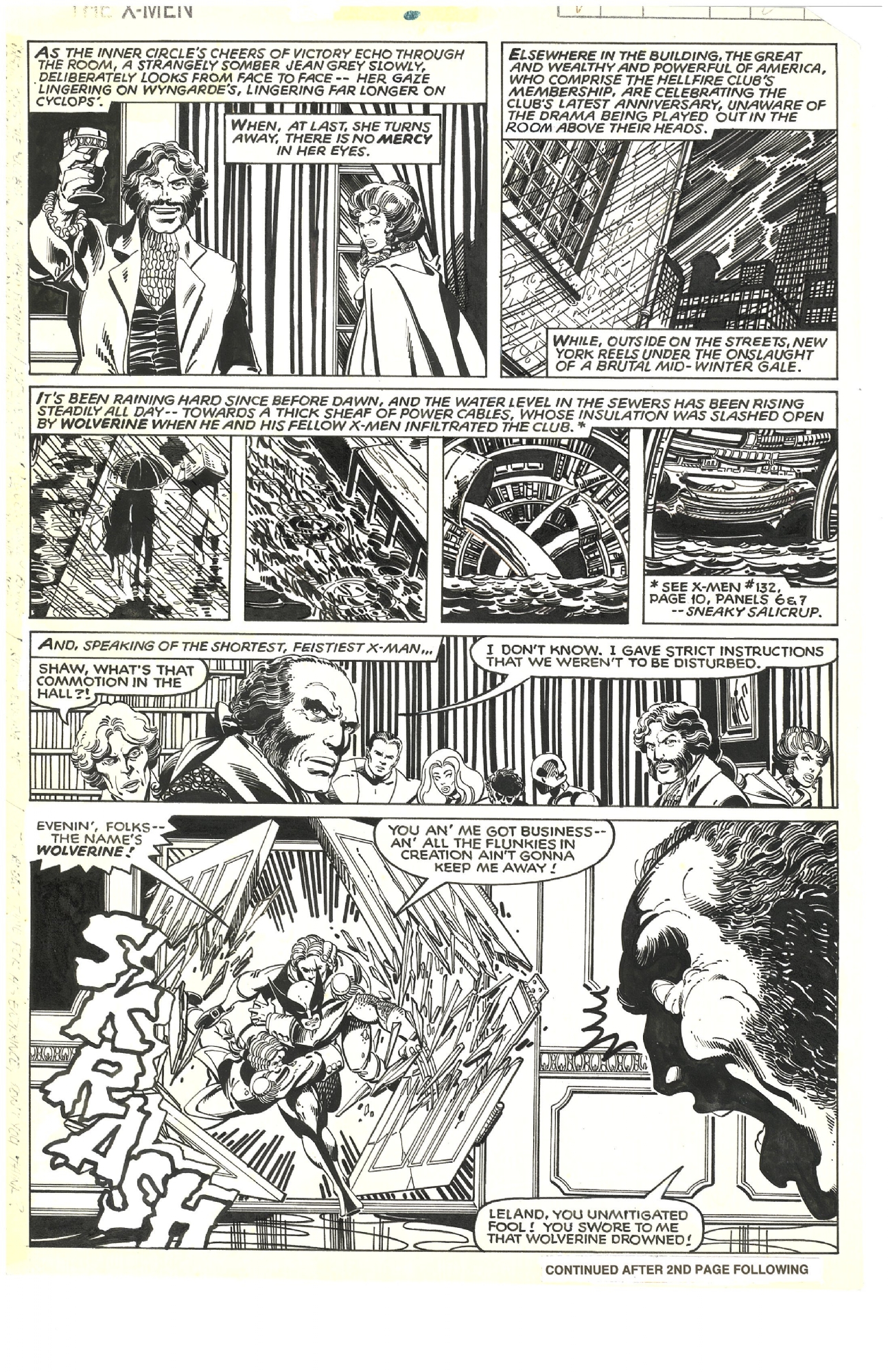 Uncanny X-Men #134 Pg 3. John Byrne (P) // Terry Austin (I) . Pub'D 1980,  In Mcspidey Fan'S 2A. Uncanny X-Men Gallery Comic Art Gallery Room