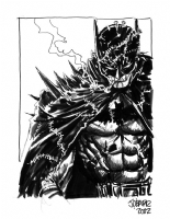 James O'Barr Batman Smoking Comic Art