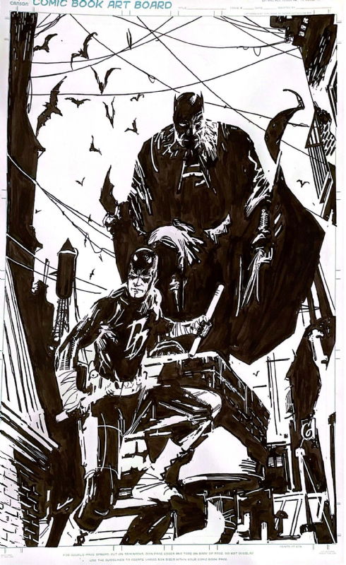 Batman/Daredevil by Ron Garney, in MARK MARTINEZ's Marvel/DC Art ...