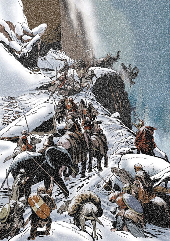 13 Hannibal crossing the Alps in Angelo Todaro s Roman World