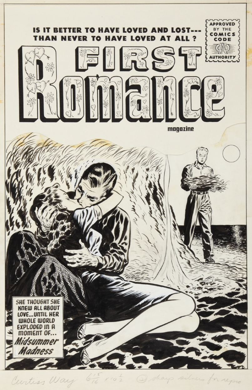 Lee Elias Romance Cover, in Lars Teglbjaerg's Romance Covers (Harvey) Comic  Art Gallery Room