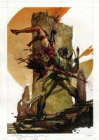Simone Bianchi - Elektra and Wolverine, Comic Art