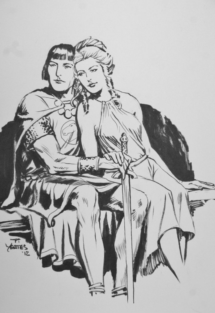 Thomas Yeates Valiant And Aleeta In Malcolm Bournes Zullo Zulli And Yeates Comic Art Gallery