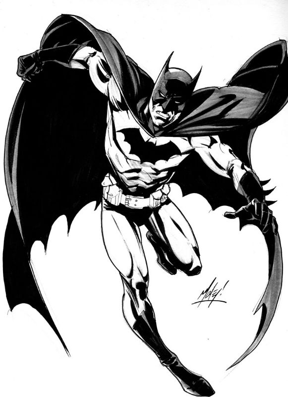 Batman by Matt Haley, in Steven Barker's Commissions Comic Art Gallery Room