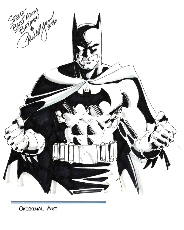 Batman by Paul Ryan, in Steven Barker's Commissions Comic Art Gallery Room