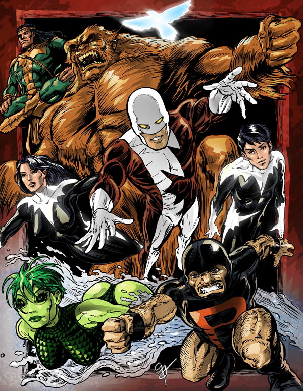 Classic Alpha Flight in colour by George Todorovski vindicator guardian ...