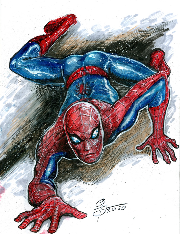 How to Draw Spider-Man Coloring Page - Get Coloring Pages
