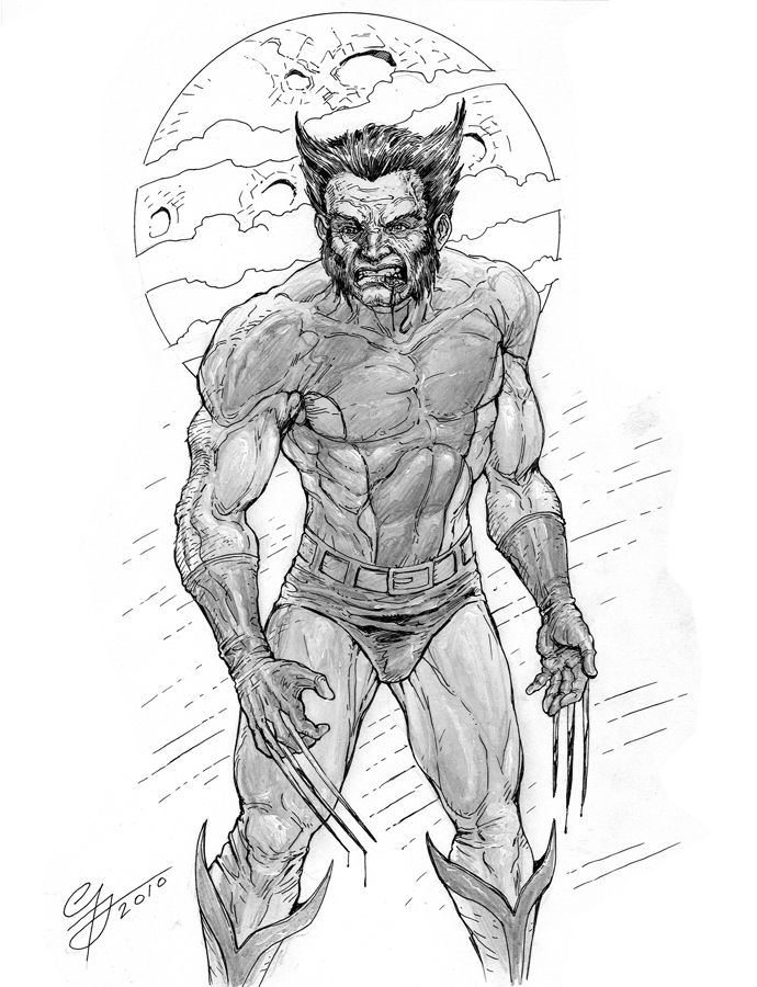 Wolverine in the full moon, in George Todorovski's Comic Book ...