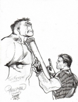 Hulk/Punisher sketch by Carlo Pagulayan Comic Art