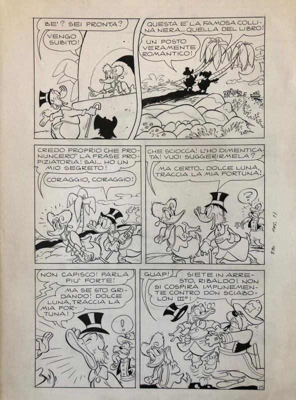 Romano Scarpa, Zio Paperone, in Peter 1952's ORIGINAL ITALIAN ART Comic ...