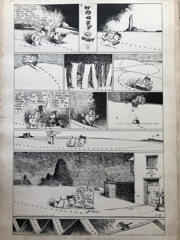 George Herriman, Krazy Kat, in Peter 1952's ORIGINAL ITALIAN ART Comic ...