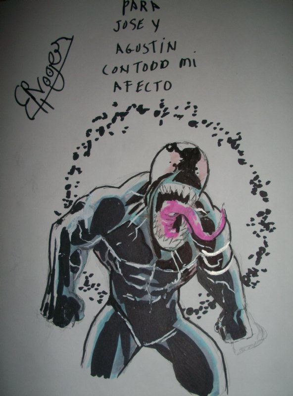 Roger Bonet Venom In Vigo Jose Y Agustins Salon Comic Barcelona 2011 Comic Art Gallery Room