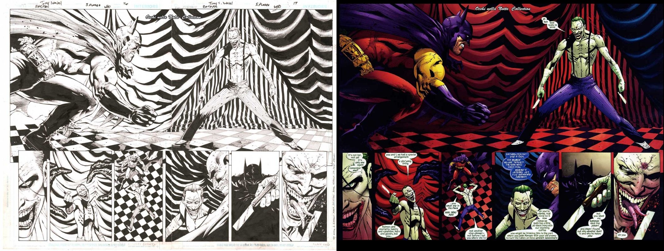 Batman: Batman: . 680 - Pages 16 & 17 (The Thin White Duke of Death),  in Ale Occhi nella Notte's ORIGINAL ART Comic Art Gallery Room