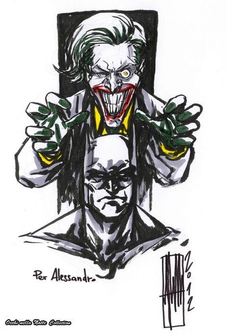 Batman - Alessandro Vitti, in Ale Occhi nella Notte's SKETCH Comic Art ...