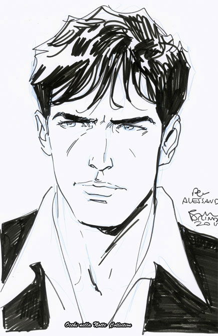 Dylan Dog - Bruno Brindisi, in Ale Occhi nella Notte's SKETCH Comic Art ...