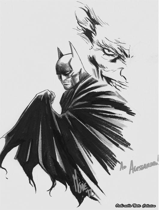 Batman - Marco Checchetto, in Ale Occhi nella Notte's SKETCH Comic Art  Gallery Room