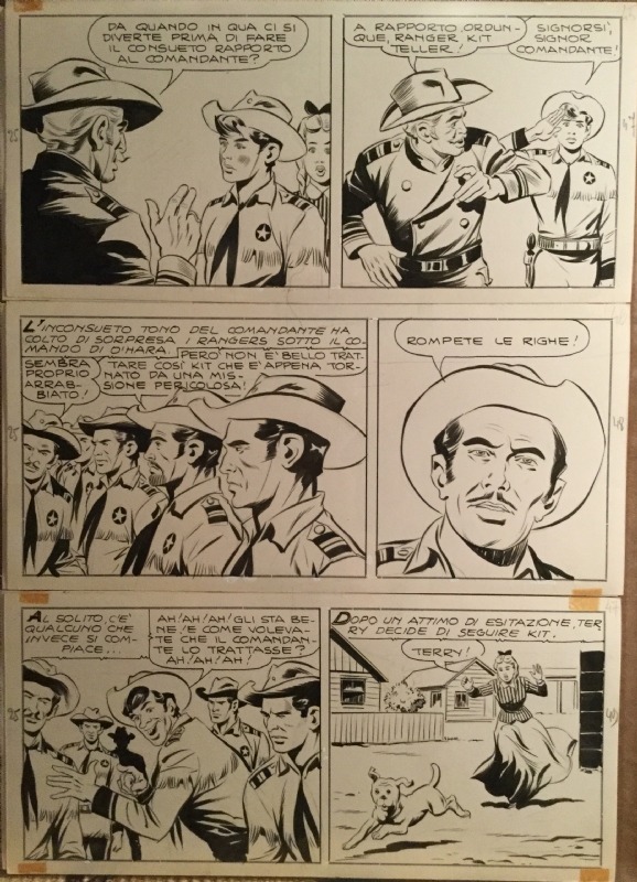 Numero Completo  Le Colline Proibite , Il Piccolo Ranger - Collana Cow Boy n. 20  Disegni: Francesco Gamba.  Anno: 1961.  Comic Art