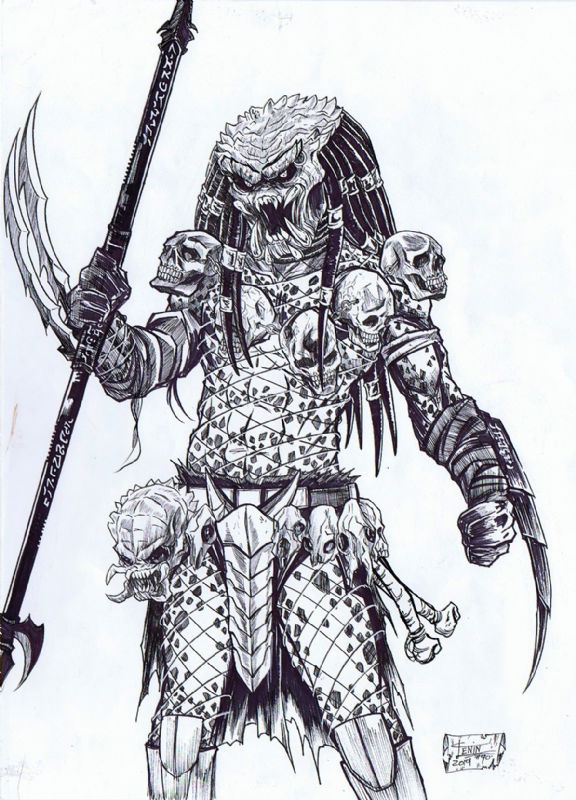 Predator By Lenin Ruiz, In Royce Viso's Alien Vs Predator - Sketches 