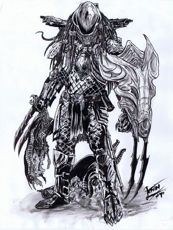 Predator with Alien Armor by Lenin Ruiz, in Royce Viso's Alien VS ...