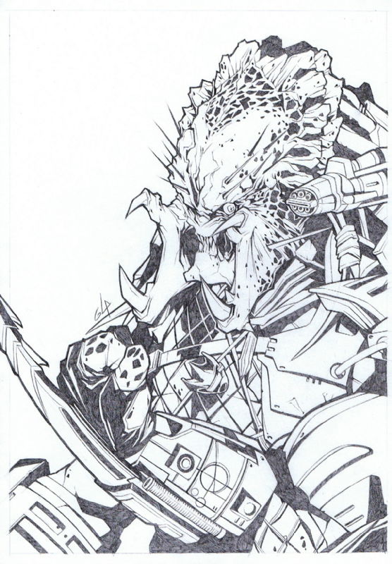 Predator by Glauco Silva, in Royce Viso's Alien VS Predator - Sketches and  Commissions Comic Art Gallery Room