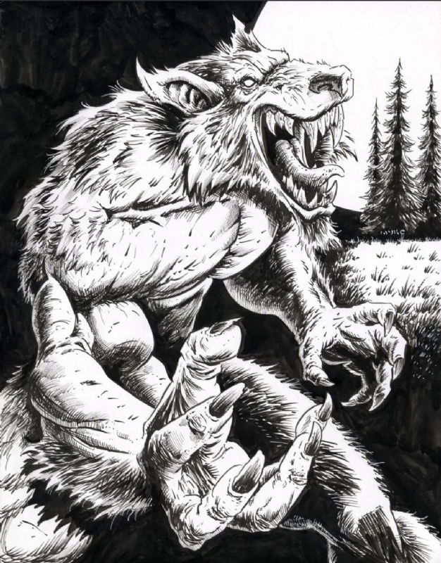 Werewolf by by Michael Rechlin, in Royce Viso's Movie Monsters or ...