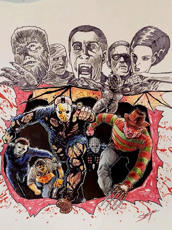 Classic Horror Movies — Tony Santiago Art
