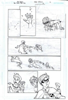 Teen Titans Year One #6 page 16 - Robin, Kid Flash, Wonder Girl and Aqualad Comic Art