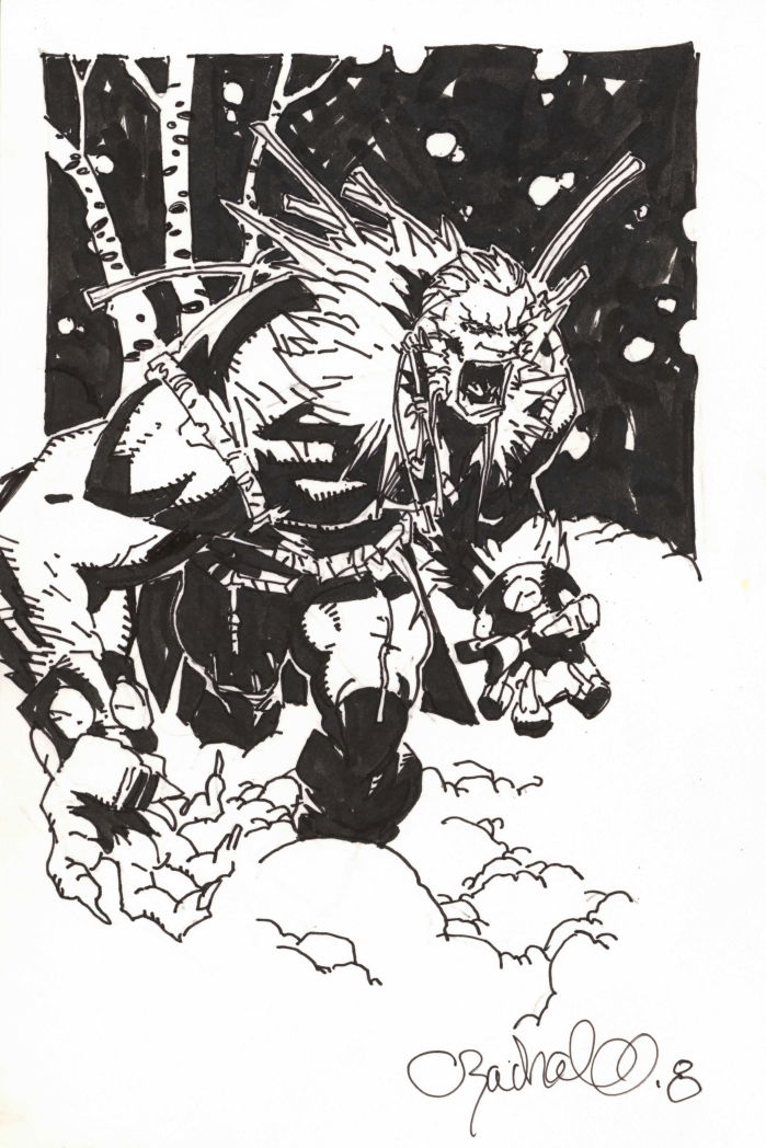 Bachalo: Sabertooth, in Don Piliero's Bachalo Comic Art Gallery Room