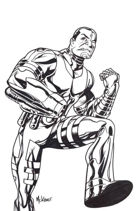 Cyborg, in Wesley Dupont's Titans Together! Comic Art Gallery Room