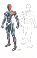 Deathstroke Lazarus Contract speed suit design Comic Art