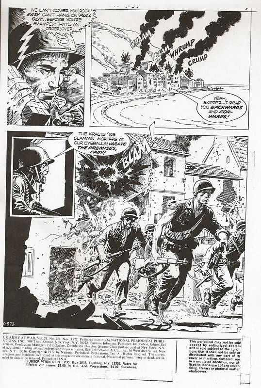 Our Army At War #251, page 1, in Comicart Boston's Our Army At War ...