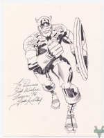 Captain America Sketch (Jack Kirby) Comic Art
