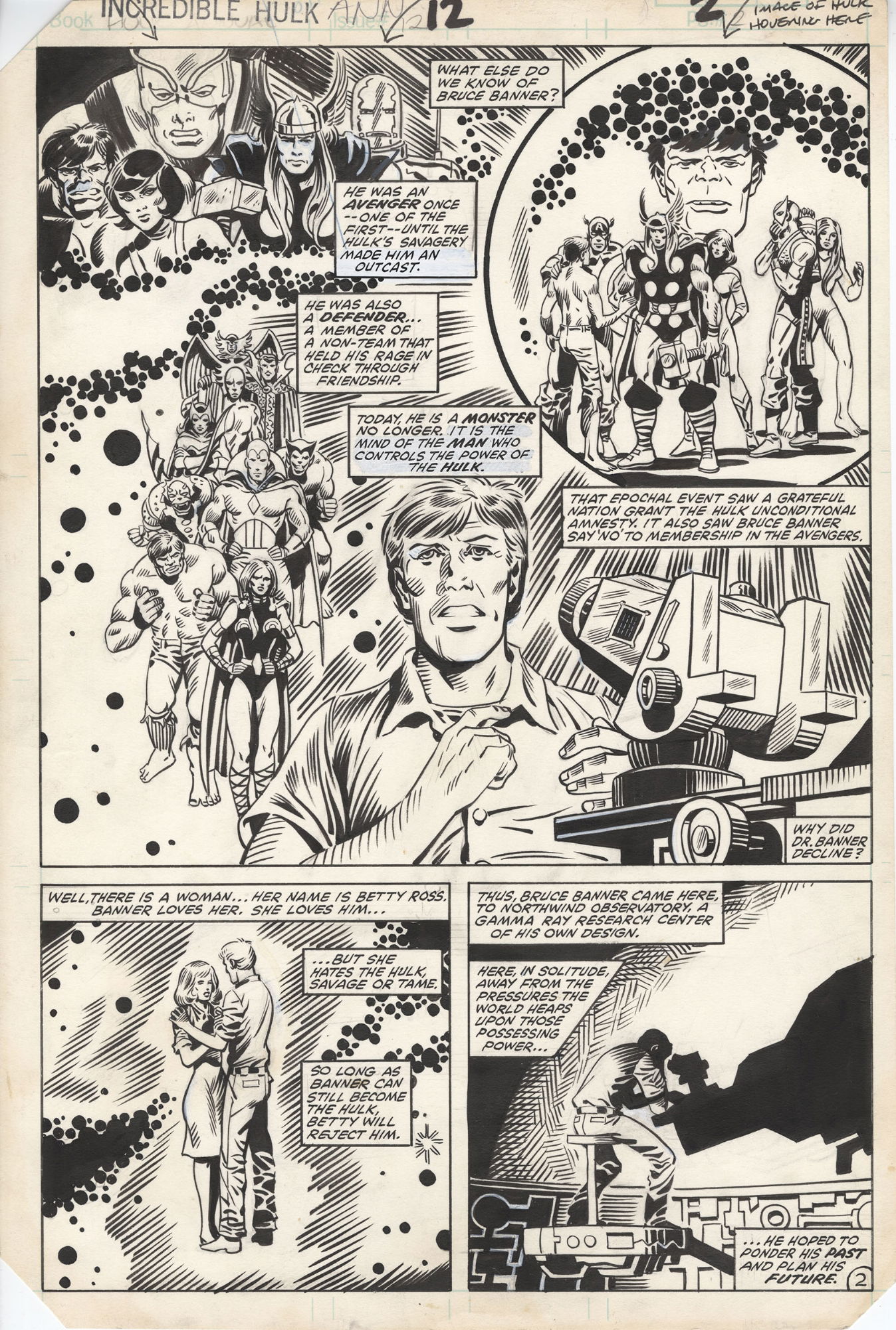 Incredible Hulk Annual #12, Page 2 (Herb Trimpe), In Comicart Boston's ...