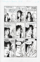 1996, TERRY MOORE, STRANGERS IN PARADISE (SIP), VOLUME (VOL.) #2, ISSUE #10, PAGE #18, FRANCINE & KATCHOO'S FIRST KISS!!!, Comic Art