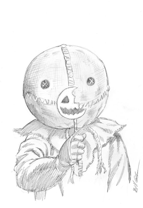 Sam from Trick r Treat, in Sean Leslie's Sketches Comic Art Gallery Room