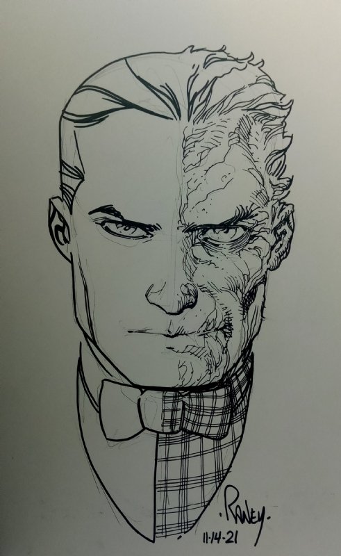 TWO-FACE by Tom Raney, in Tony Isaza's SAZA's MOST FAVORITE COMIC-CON ...