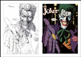 Brian BOLLAND; DC Who's Who - Joker prelim Comic Art