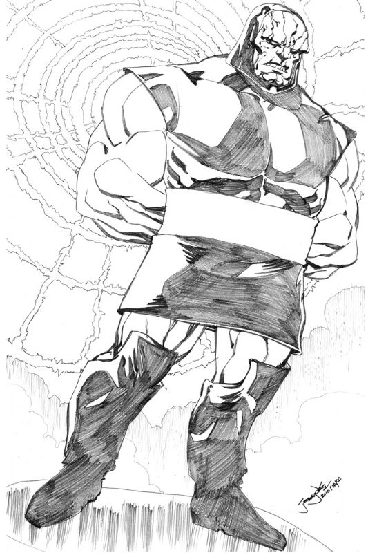 Darkseid, in Aaron Taggart's Commissions Comic Art Gallery Room