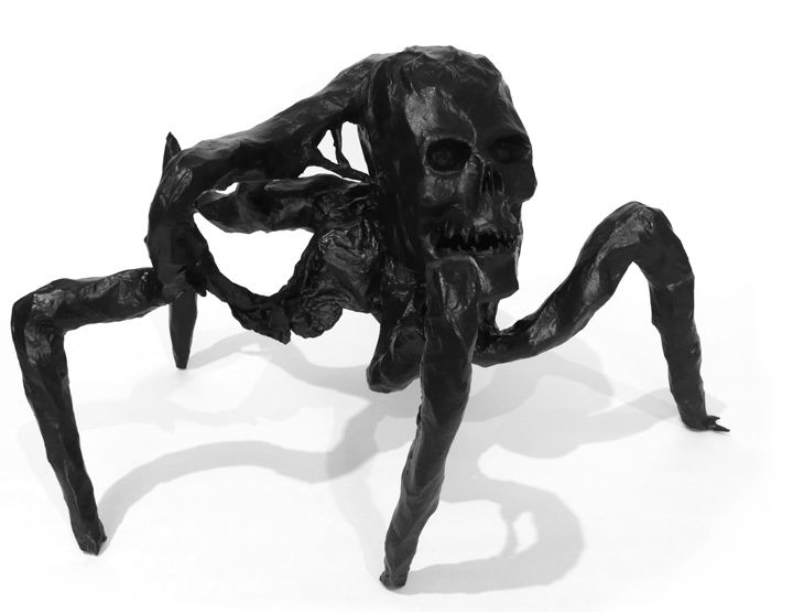 Mat Brinkman Skullspider GIANT sculpture in Michele Nitri s