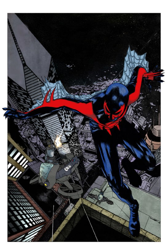 Spider-Man 2099 #1 Homage Cover, in Alex Sanchez's FULL COLOR Comic Art ...