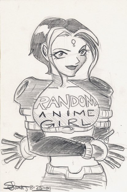 Random Anime Girl Drawing