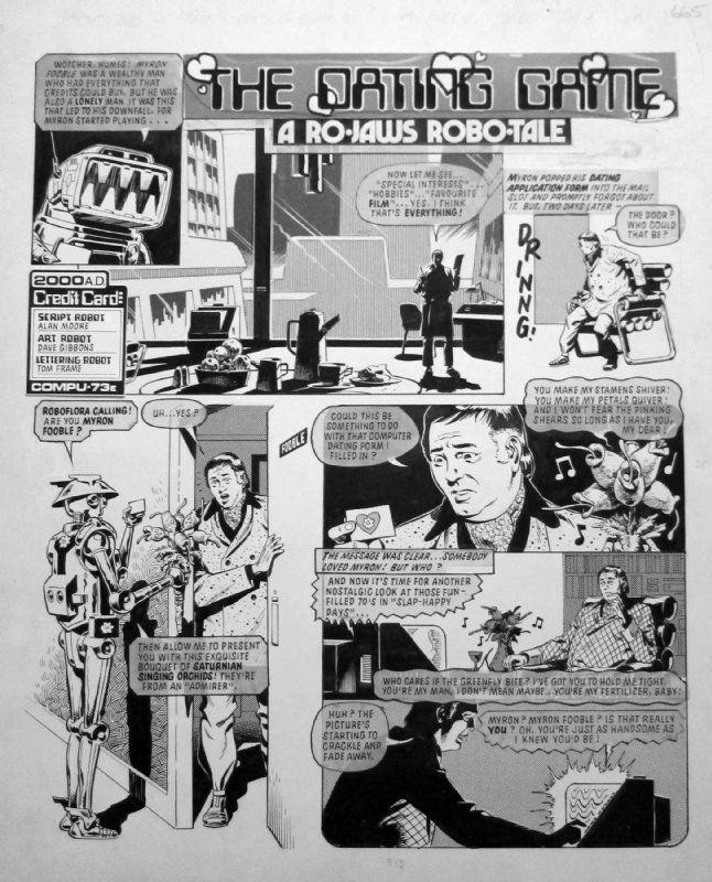 Ro Jaws Robo Tale The Dating Game 1 Of 4 Gibbons In Bryan G S Dave Gibbons Comic Art Gallery Room - dating games in roblox jaws