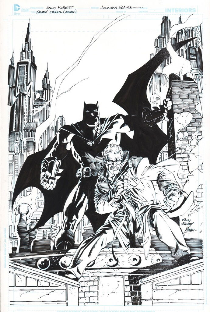 Batman Eternal 1 Cover - Andy Kubert , Jonathan Glapion, in Joe Shaffer's  Joe Shaffer Covers Comic Art Gallery Room