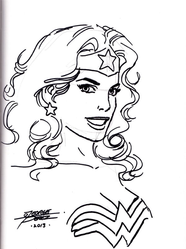 Wonder Woman by George Perez, in Alex Chung's Sketches & Commissions ...