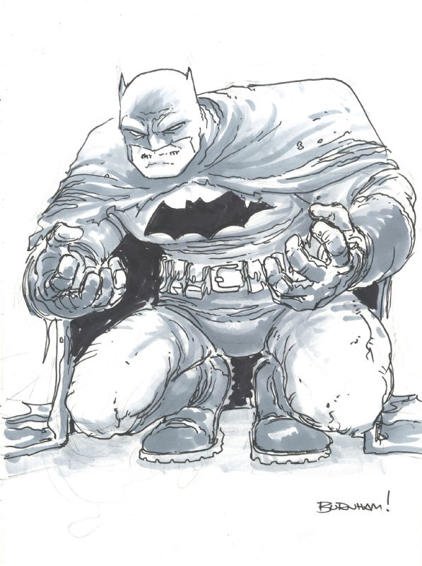 Dark Knight Returns Batman by Chris Burnham, in Alex Chung's Sketches &  Commissions Comic Art Gallery Room