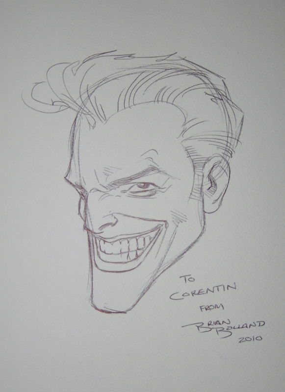 Brian Bolland - Joker, in co Vertigo's Convention sketches Comic Art ...