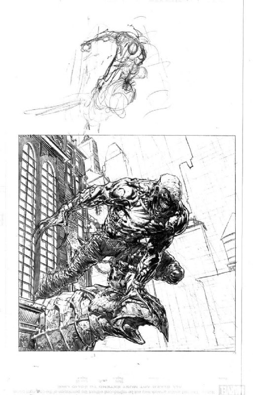 David Finch - Disturbed Album Cover Concept , in Alexandre Collection's  Finch Comic Art Gallery Room