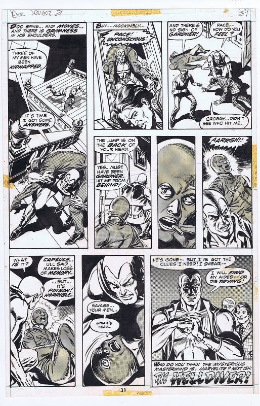 Ross Andru - Doc Savage 3 p 20 Comic Art