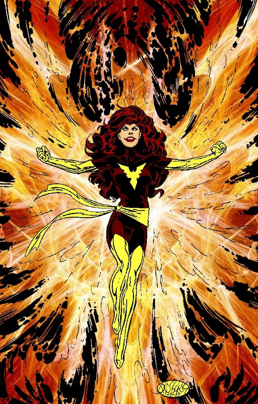 Dark Phoenix I, in mark dominic 's john bryne Art I had to color Comic ...