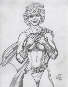 Power Girl by Alan Weiss Comic Art